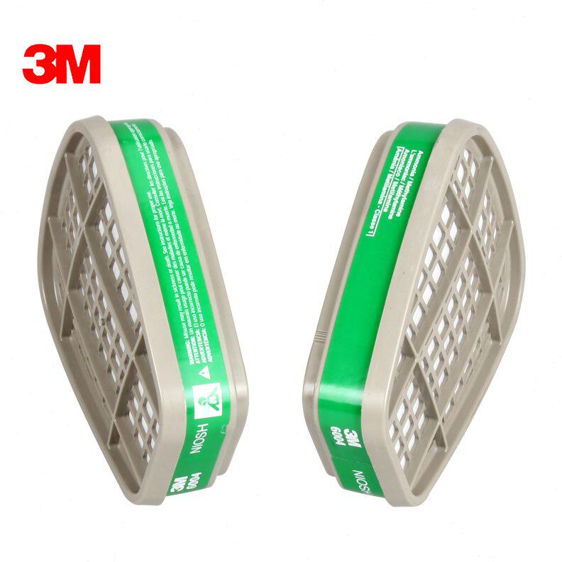 3m 6004cn滤毒盒 氨气及甲胺气体过滤盒配6200防毒面罩防护面具