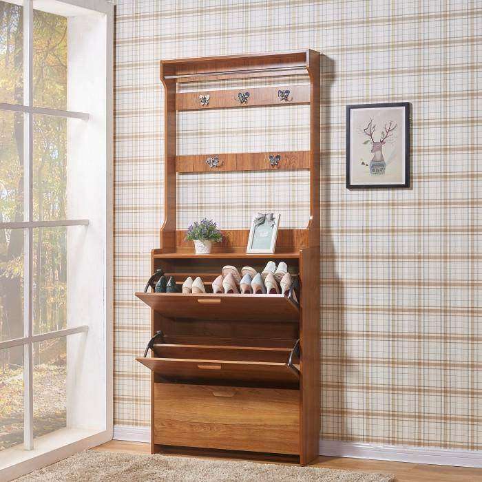 超薄翻斗鞋柜带挂衣架分体实木色简约现代多功能省空间家用客厅柜,住宅家具,门厅/玄关柜/玄关架,淘宝优惠券,粉丝福利购,淘宝优惠卷