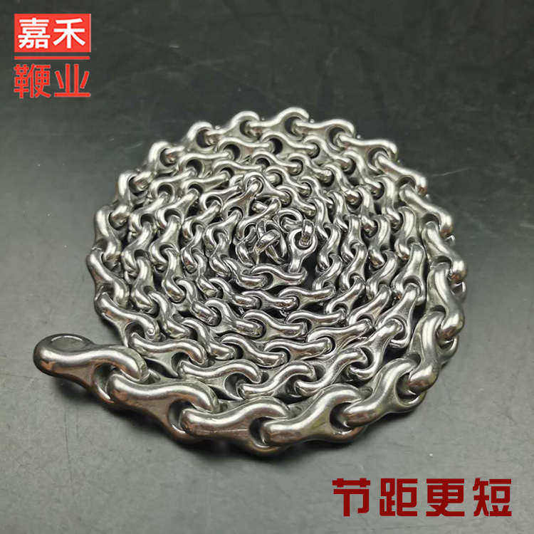 龙骨麒麟鞭鞭子响鞭健身甩鞭 304不锈钢无纹厚壁短环螺母鞭 初学