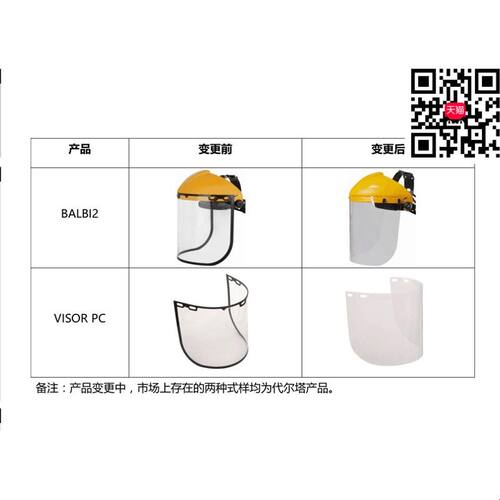 代尔塔 101304 防护面具面罩 防护面屏 防化学飞溅防冲击 面罩具