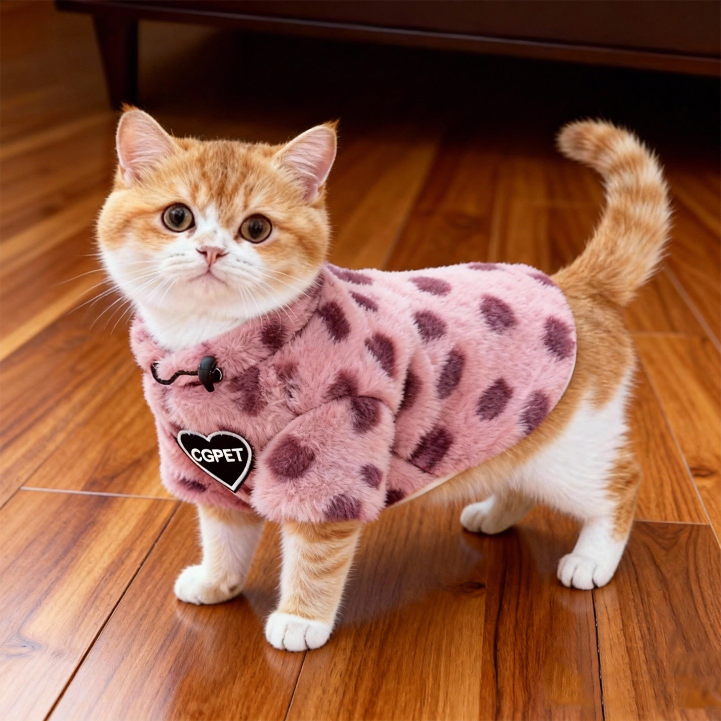 猫咪衣服秋冬款爱心豹纹卫衣可爱防掉毛英短布偶宠物服饰狗狗衣服,宠物/宠物食品及用品,猫宠物服装/雨衣（新）,淘宝优惠券,粉丝福利购,淘宝优惠卷