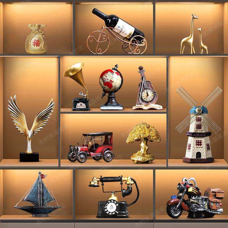 套装组合上档次2025新款酒柜客厅装饰品电视柜玄关办公室摆件