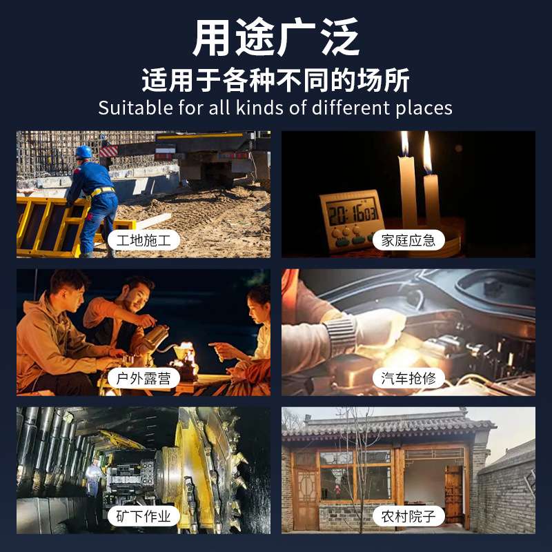 LED充电投光灯 户外便携式遥控防汛工地照明灯具 手提应急露营灯