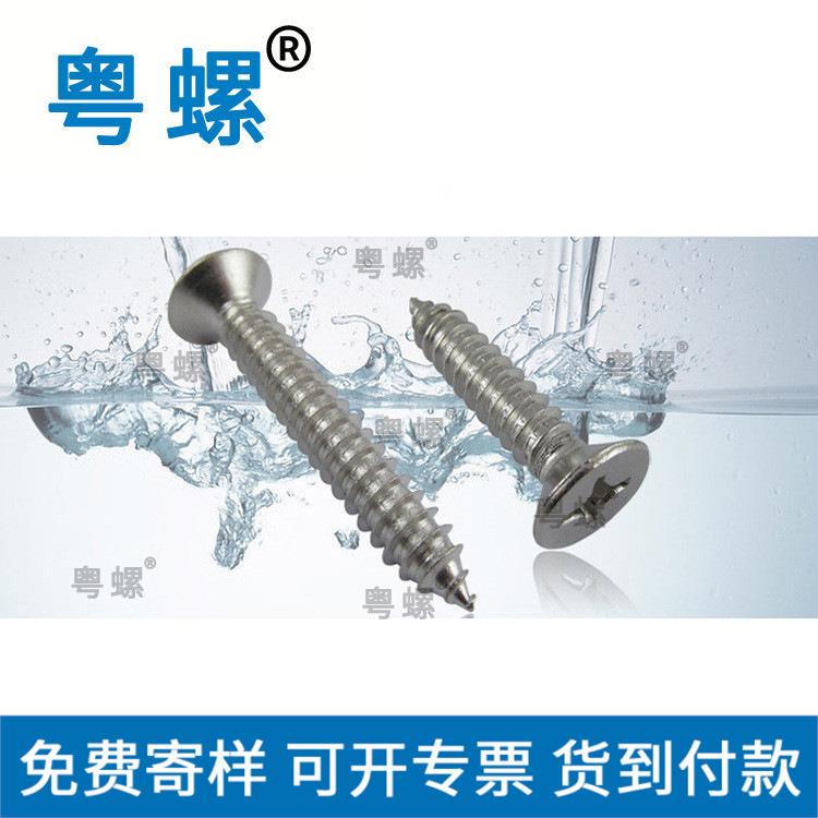 DIN7982自攻钉 304不锈钢十字平头尖尾自攻螺丝st1.2*3-4-5-6-8