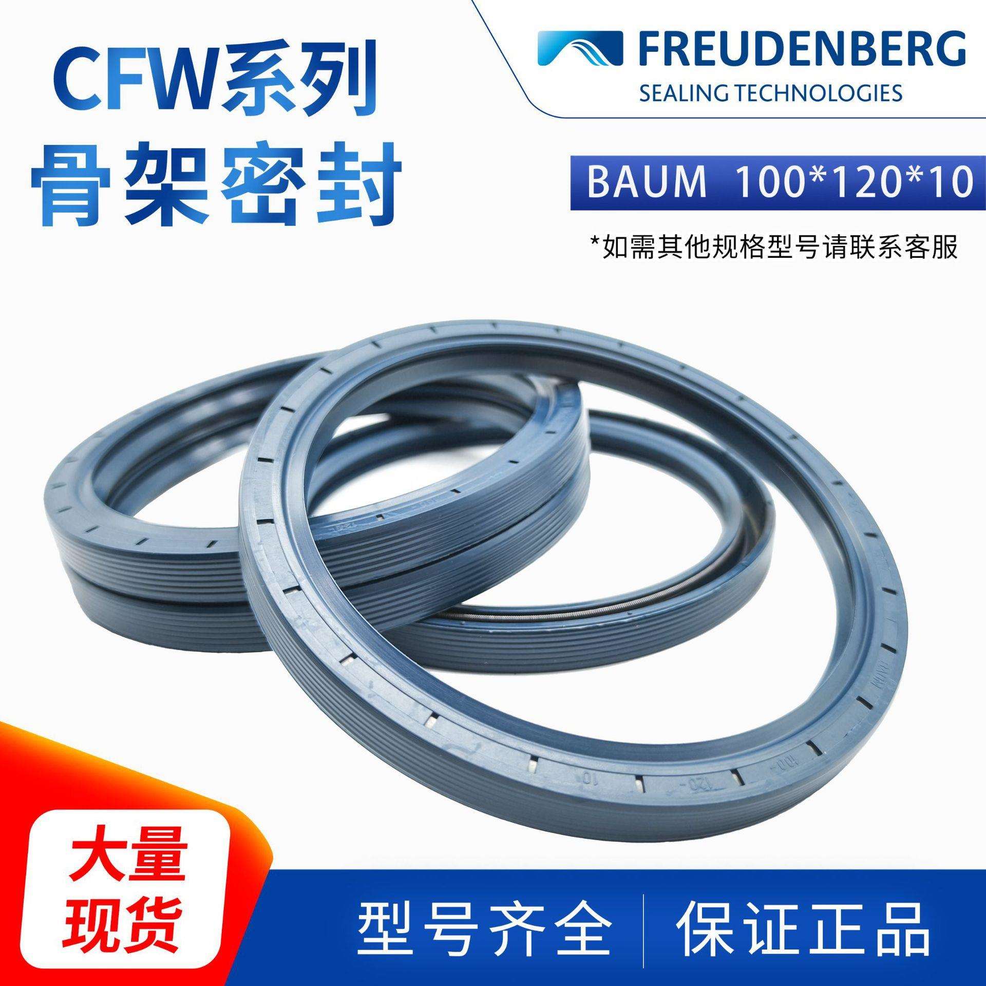科德宝FREUDENBERG德国骨架油封丁腈BAUM 100*120*10 CZ CFW 1