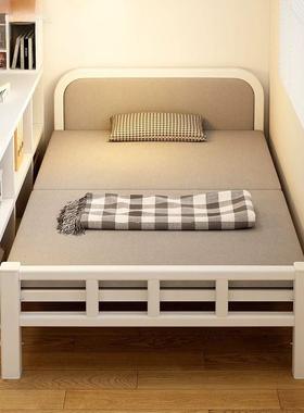 折叠床单人床午休床家用出租房用小床简易硬板床双人床临时陪护床