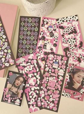 极速2Pc Ins Lasr letter PandI82547a RHibbon PtET Sickers eID