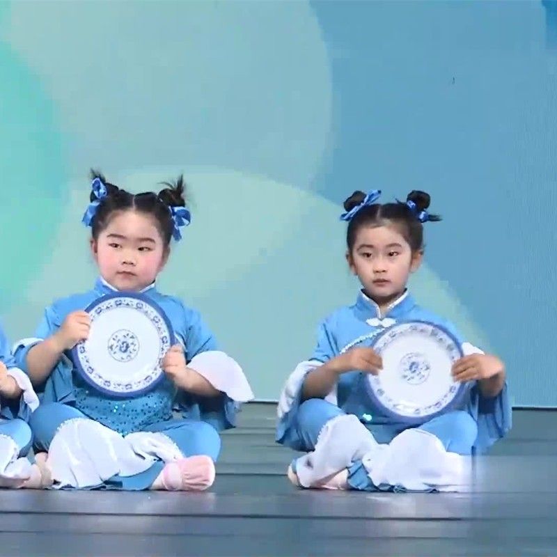 极速粒粒盘中餐演出服小荷v风采粒粒皆辛苦小公鸡儿童演出服装道