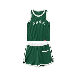 极速七八十年代背心女n宝宝3岁80怀旧服装套1岁男孩夏天复古童装9