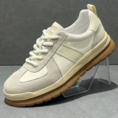 子男款 鞋 小白鞋 厚底增高休闲鞋 真皮德训鞋 轻便运动板鞋 男2025新款