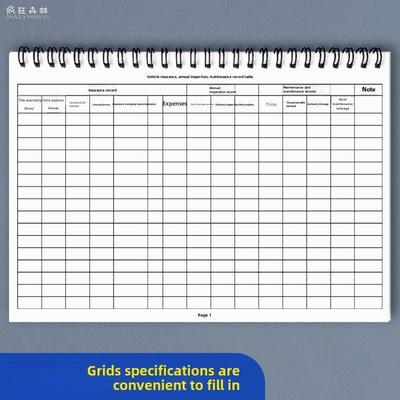 车辆投保年检维修记录表汽车投保登记本车辆年检维修记录本车辆保