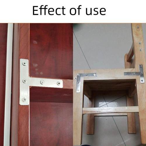 不锈钢固定件直角五金件转角代号配件椅子连接件加厚三角铁件t型L