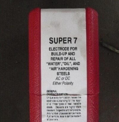 正品7号钢模具电焊条SUPER7模具修补焊条高硬度刀刃口焊条SUPER45