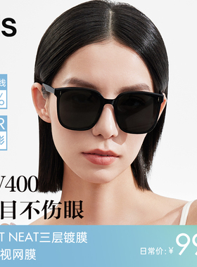 IUS墨镜女偏光折叠防紫外线超轻便携显小太阳镜开车男潮防晒眼镜