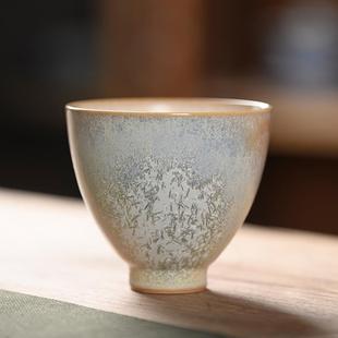 松针结晶窑变茶杯景德镇纯手工陶瓷品茗杯主人杯单杯 景德镇 80ml