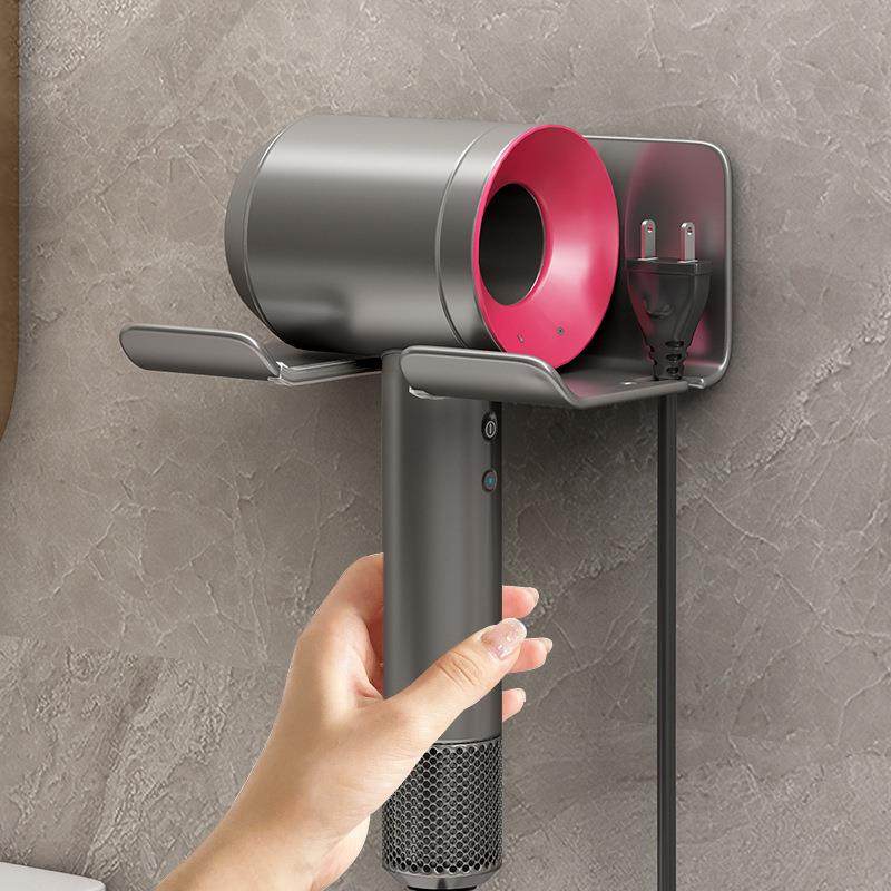 吹风机置物架电吹风免打孔卫生间挂架浴室壁挂风筒支架徕芬收纳架