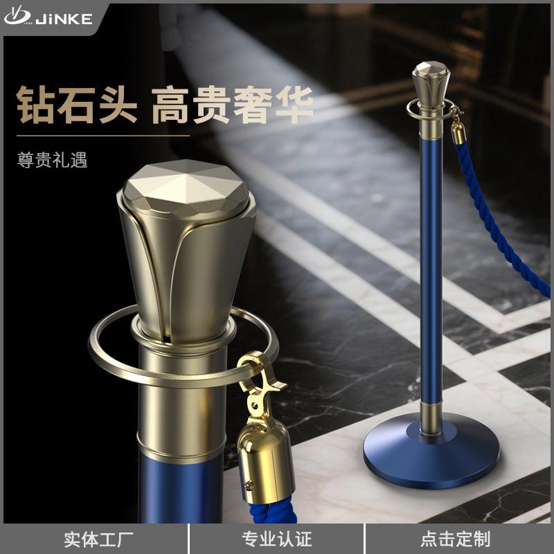 金柯荣华挂绳迎宾柱宝蓝一米线栏杆座酒店隔离带护栏高档礼宾杆