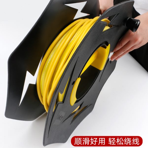 便携式卷线盘电线收纳盘绕线收线神器空盘绕线电缆空盘塑料绕线盘