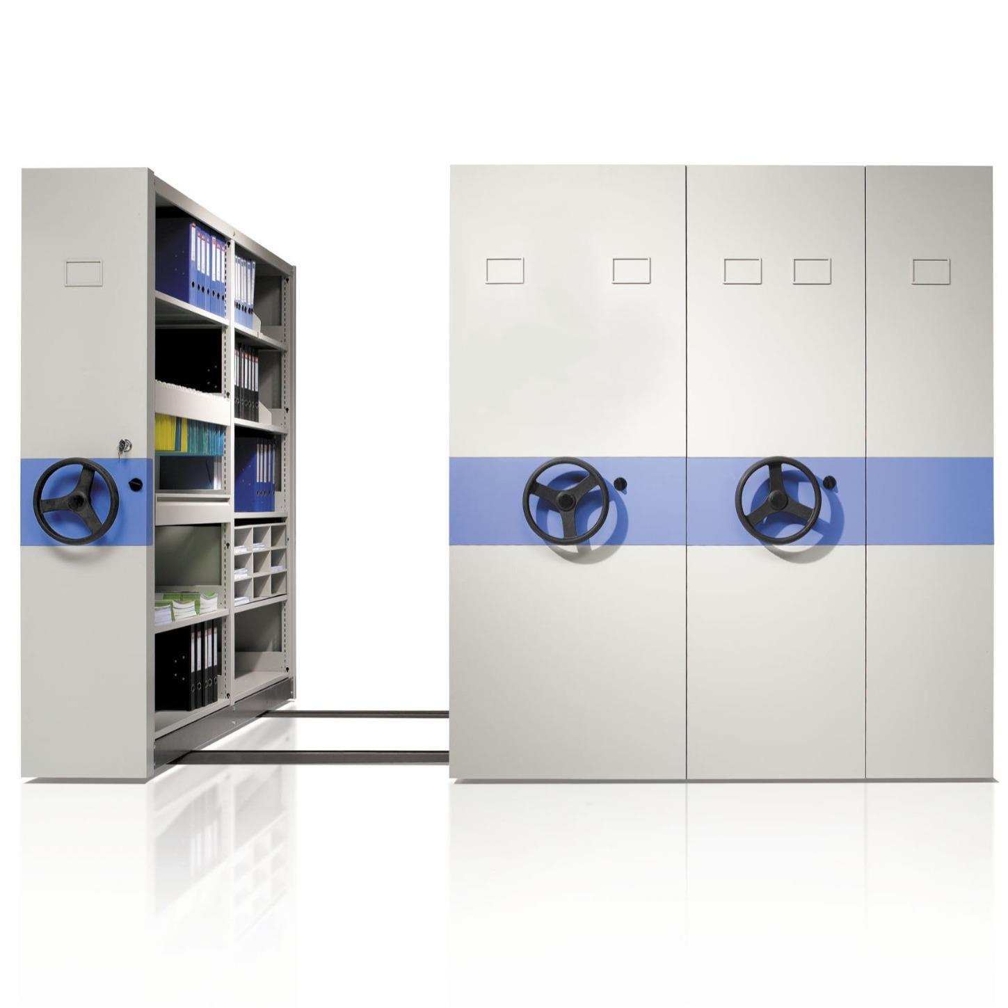 东莞工厂移动密集柜档案柜活动柜文件柜移动柜铁柜凭证柜落地书架