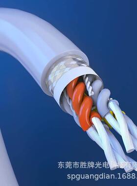 高柔信号传输拖链线2027626AWG4*2*0.158芯双绞带屏蔽拖链线