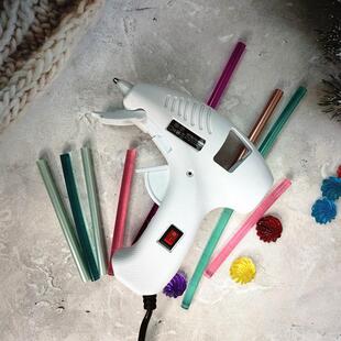 安全热熔胶枪抢胶棒家用开 关电热融胶枪高粘强力儿童手工DIY7