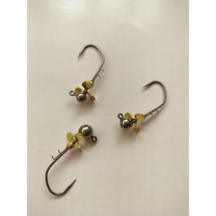 破风螺旋桨战锤钨钢铅头钩内德钩钨头钩带复合旋转亮片叶片拖拉机