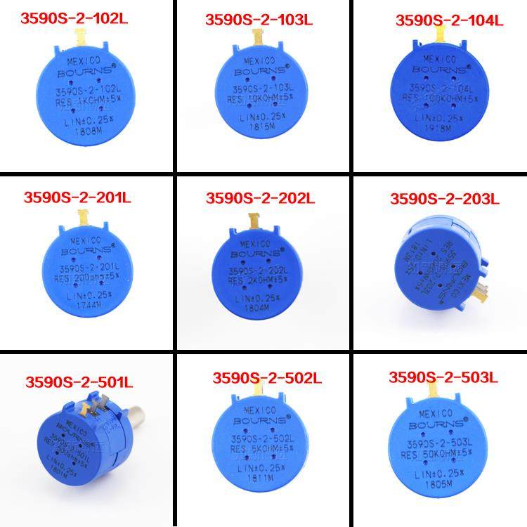 BOURNS进口电位计3590S-2-102L202L502L103L203L503L201L501L104L