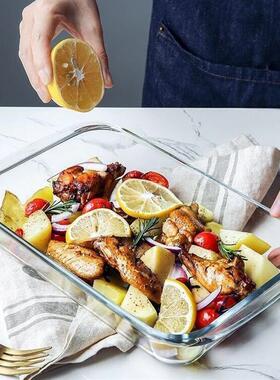 dinner bowls plates dish glass heat resistant baking oven