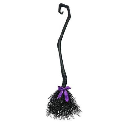 Halloween Witch Broom Plastic Witch Broomstick Broom Props C