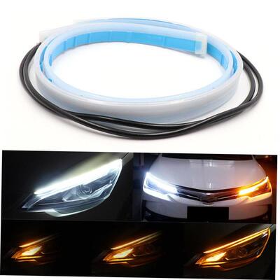 1pcs LED DRL Car Daytime Running Light Flexible Waterproof S