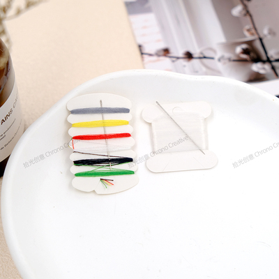 彩色透明色针线包手工DIY彩色线