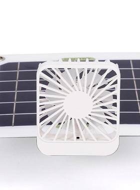 太阳能排气扇降温换气单晶硅10WUSB风扇4寸汽车内降温排风充电便