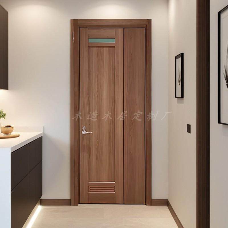 折叠门PD门卫生间门厨房门卧室门厕所门定制移门无下轨三七折叠门