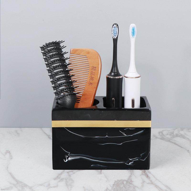 轻奢北欧化妆刷收纳筒美容院眉笔梳妆台收纳盒桌面梳子收纳筒牙具,收纳整理,桌面收纳盒,淘宝优惠券,粉丝福利购,淘宝优惠卷