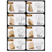 吸塑橱衣柜框线装 饰门套线实木造型收边小外压线高密度板嵌条扣线