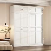 钢制衣柜拉门家用卧室儿童衣柜铁艺储物柜铁皮衣柜简易组装