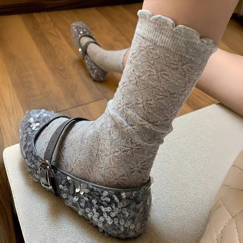 好温柔好甜美春秋新款袜子女中筒百搭日系波点少女感简约堆堆袜女,女士内衣/男士内衣/家居服,中筒袜,淘宝优惠券,粉丝福利购,淘宝优惠卷