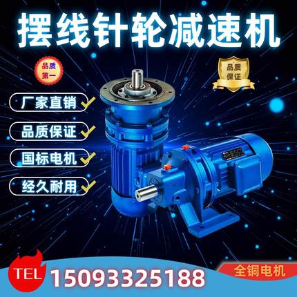 摆线针轮减速机电机一体bwd卧式摆针减速器xwd变速箱铜芯立式厂家