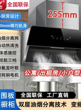 新飞家用小尺寸侧吸抽油烟机71cm大吸力小型油烟机60宽出租房公寓