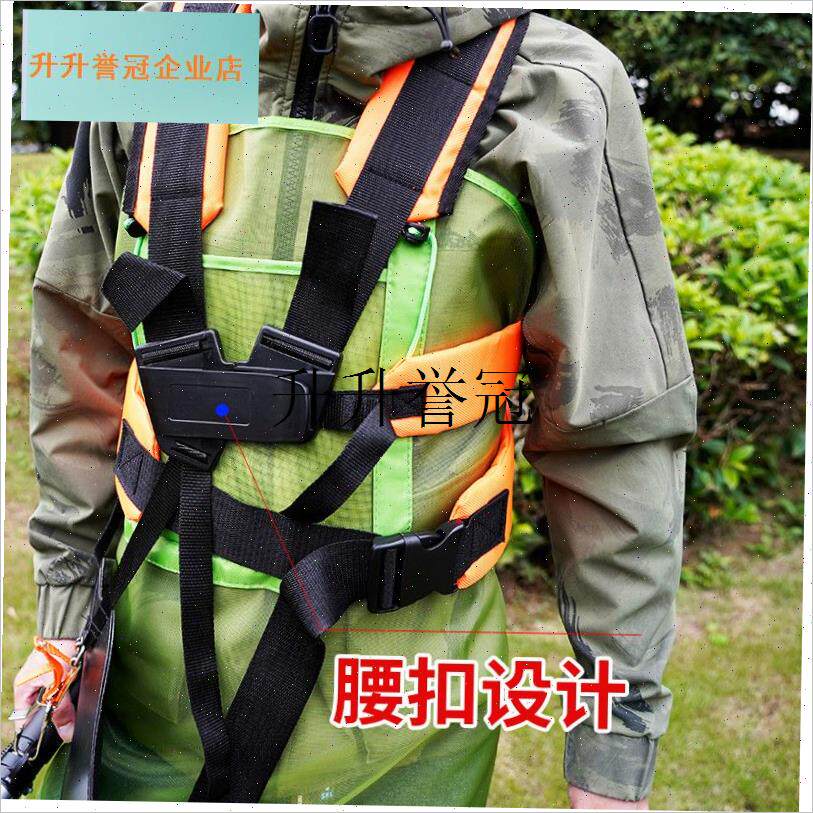 侧挂式打草机割草机割灌机背带双肩F背带加厚加宽升级款透气背带,