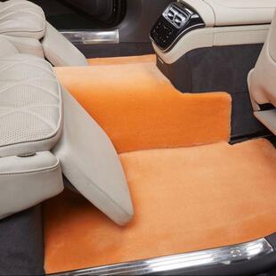 适用于捷尼赛思G90GV80仰望U8U9世极途乐羊剪绒脚垫澳毛羊毛地毯