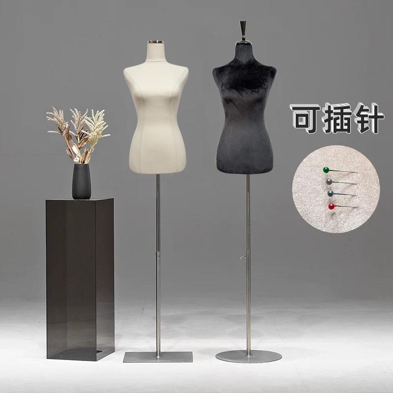 可插针女立体非标裁剪模特泡沫人台模特展示架女模特成人立体裁剪