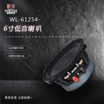 6寸铝架120磁50芯大功率超重低音低汽车低音炮 car subwoofer
