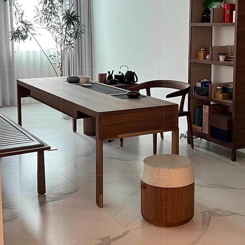 新中式茶桌2024新款高端胡桃木茶台办公室茶室客厅家用实木泡茶桌,特色手工艺,其他特色工艺品,淘宝优惠券,粉丝福利购,淘宝优惠卷