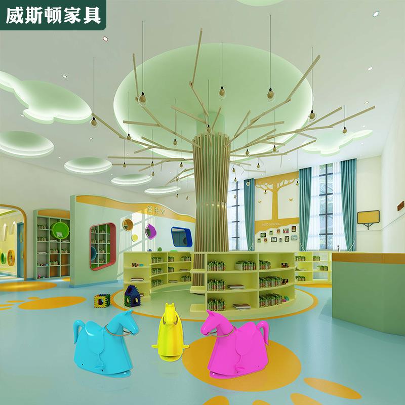 玻璃钢儿童木马创意趣味座椅异形幼教中心组合坐凳树脂艺术凳