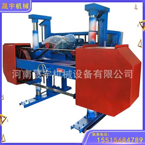 木工推台锯小型龙门式木工机械新型卧式带锯机原木开料锯