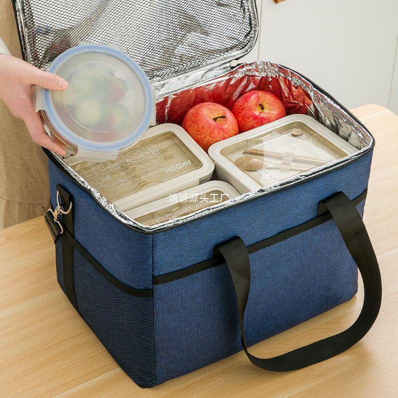 保温袋铝箔加厚大号手提学生饭盒袋子上班族防水隔热冷藏便当袋包