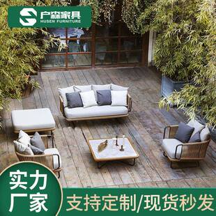 户外藤沙发室外露台休闲沙发藤椅阳台客厅藤编竹藤沙发庭院防晒
