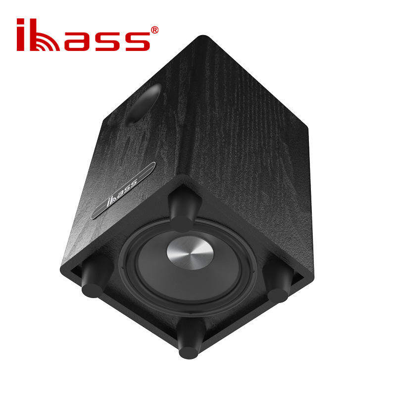 ibass6.5寸木质重低音无源音箱家庭影院桌面电脑音响回音壁低音炮