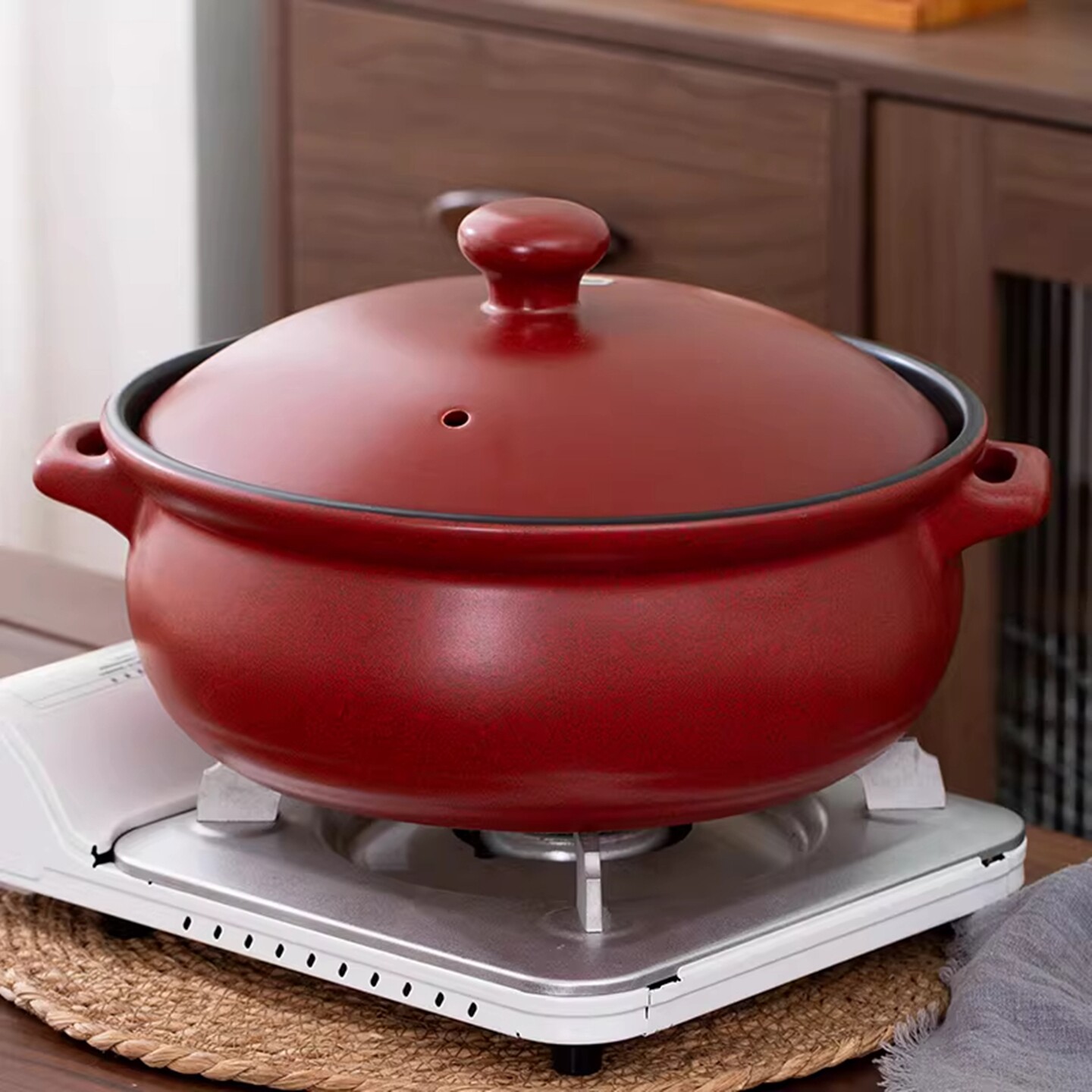 明火电陶炉两用砂锅耐高温陶瓷炖锅火锅店专用特大号煲汤沙锅家用